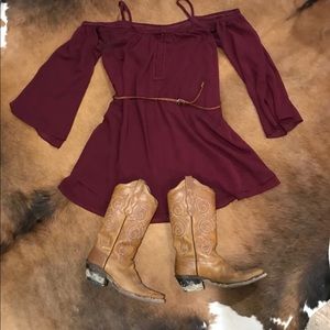 Burgundy Chic Dress
